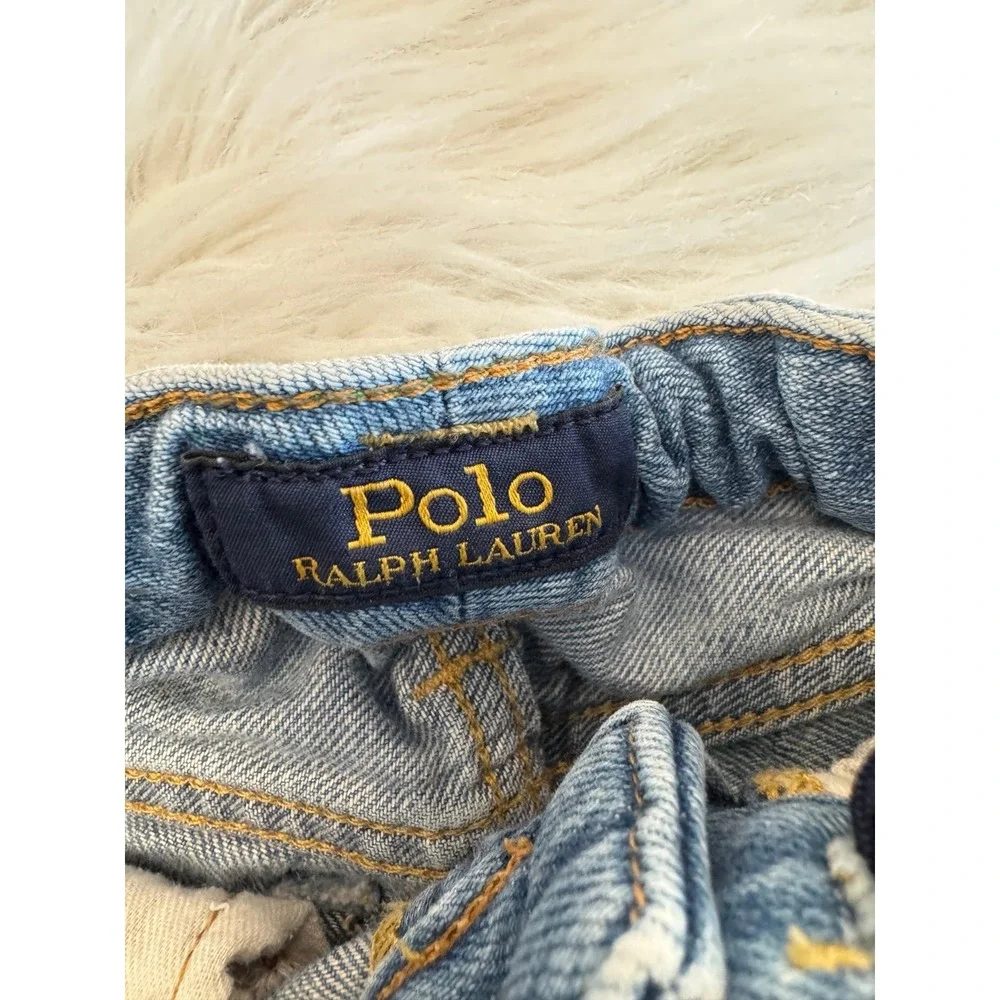 Ralph Lauren denim‎ shorts with floral accents size 4